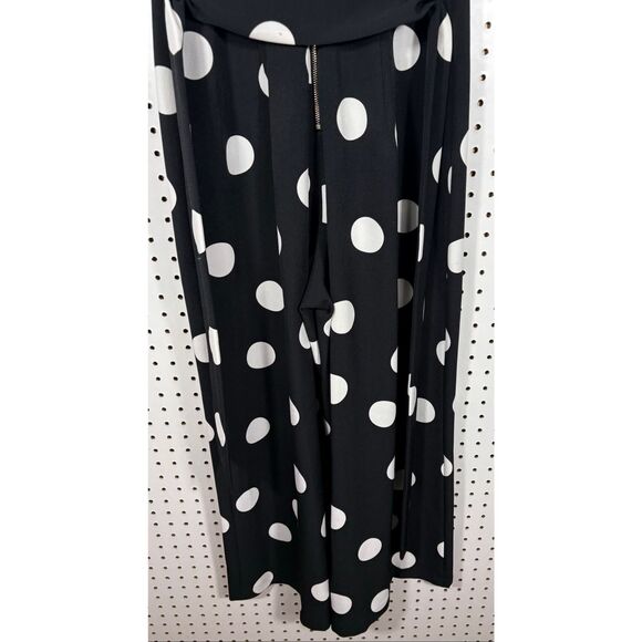 Karl Lagerfeld tie around waist polka dot jumpsuit size 2 - Picture 8 of 10